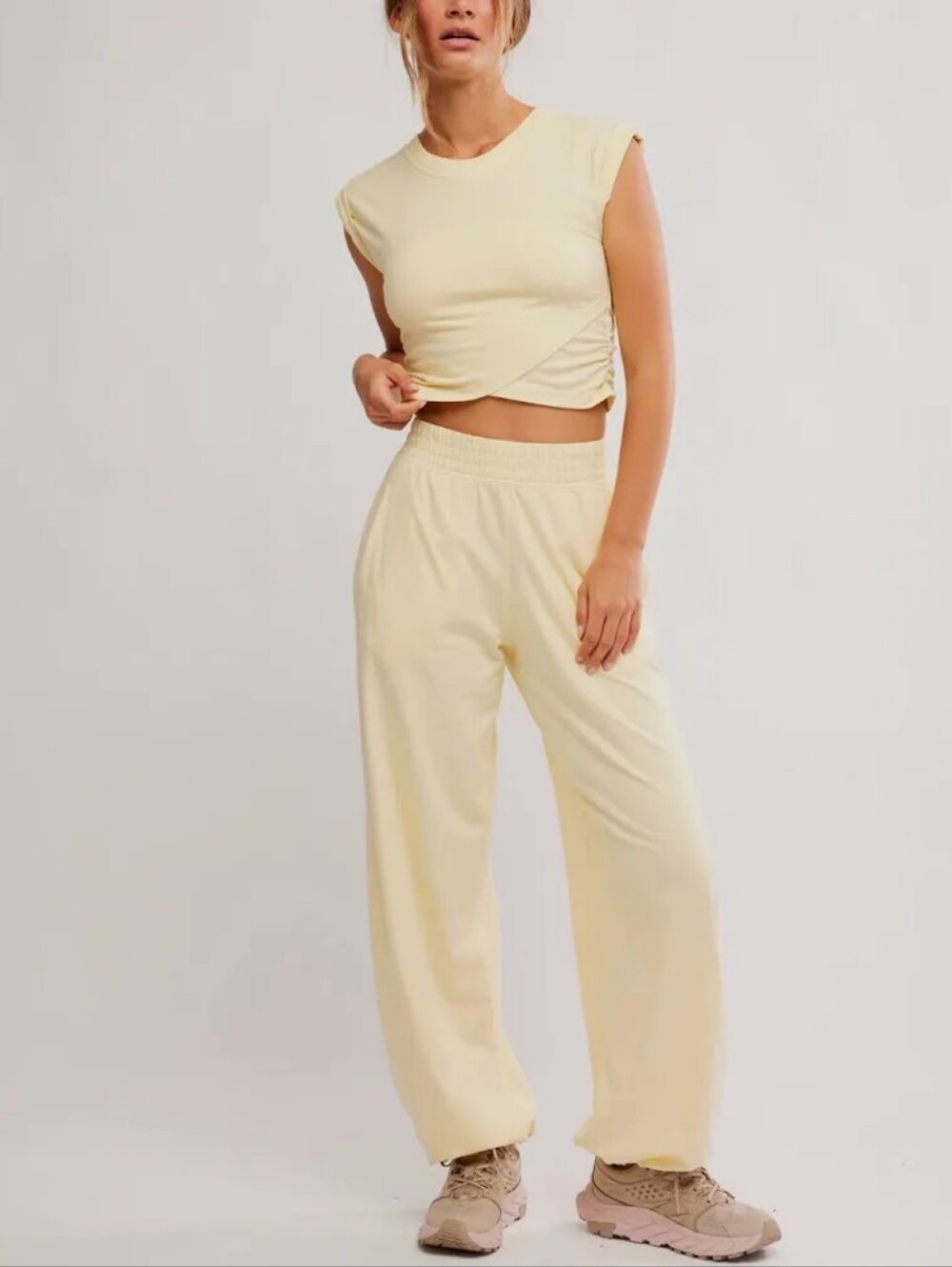 NWT Free People FP Movement Hot Shot Crossover Set In Sunlit Yellow, L🌞🌙